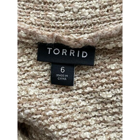 TORRID Tan Textured Slub Cardigan, Size 6 (30) - Picture 7 of 10